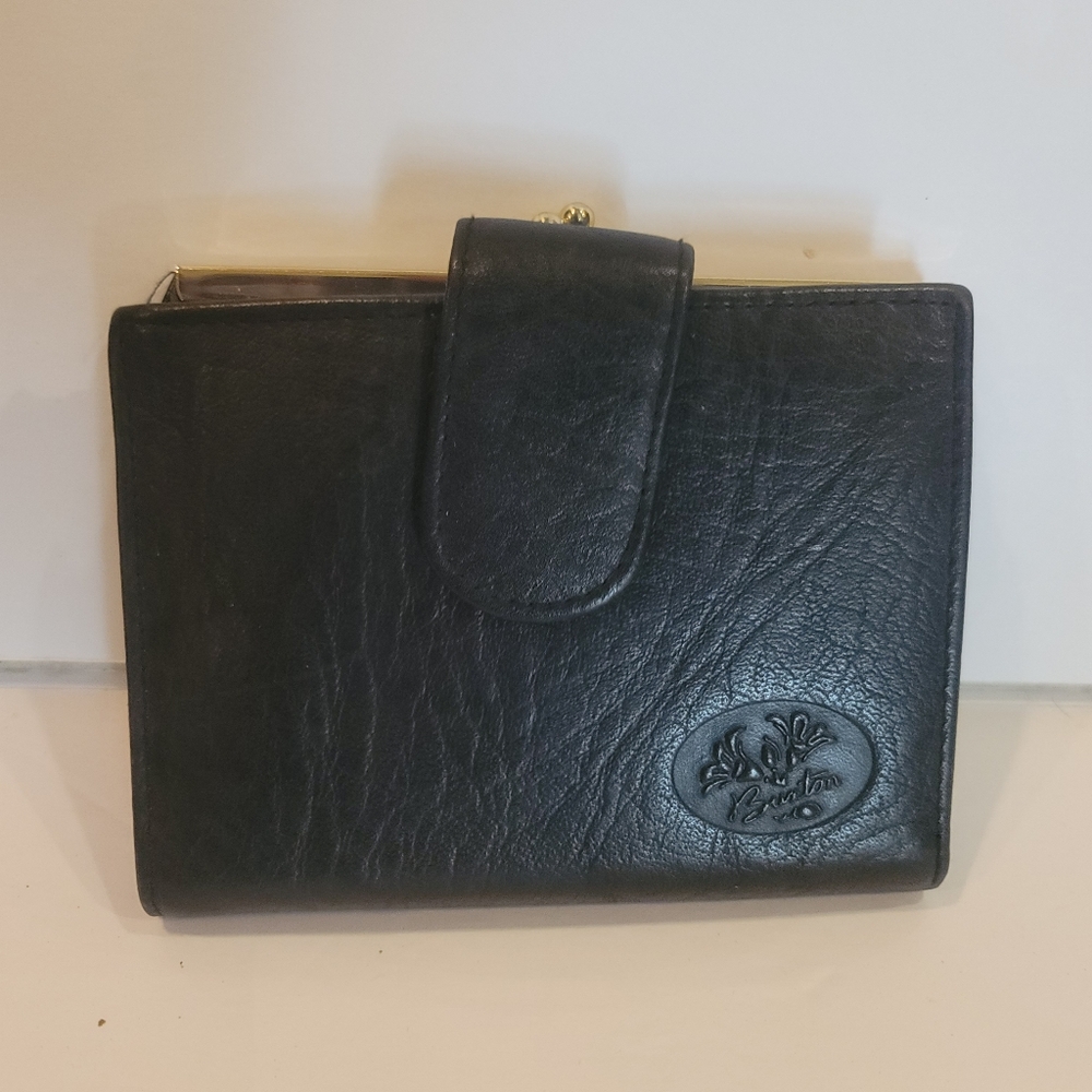 Buxton Black Leather Wallet